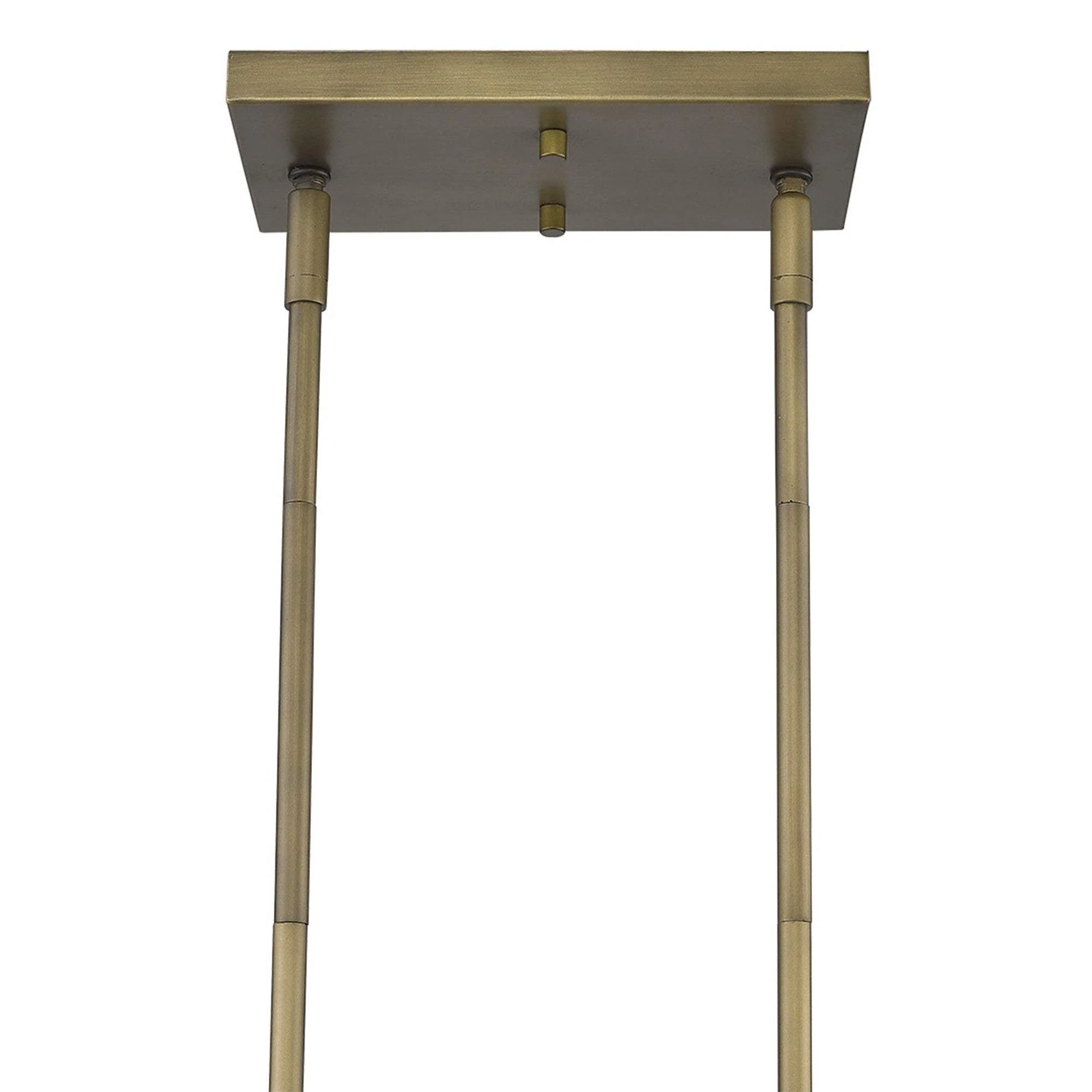 Lunette 10-Light Aged Brass Island Pendant - Image 8
