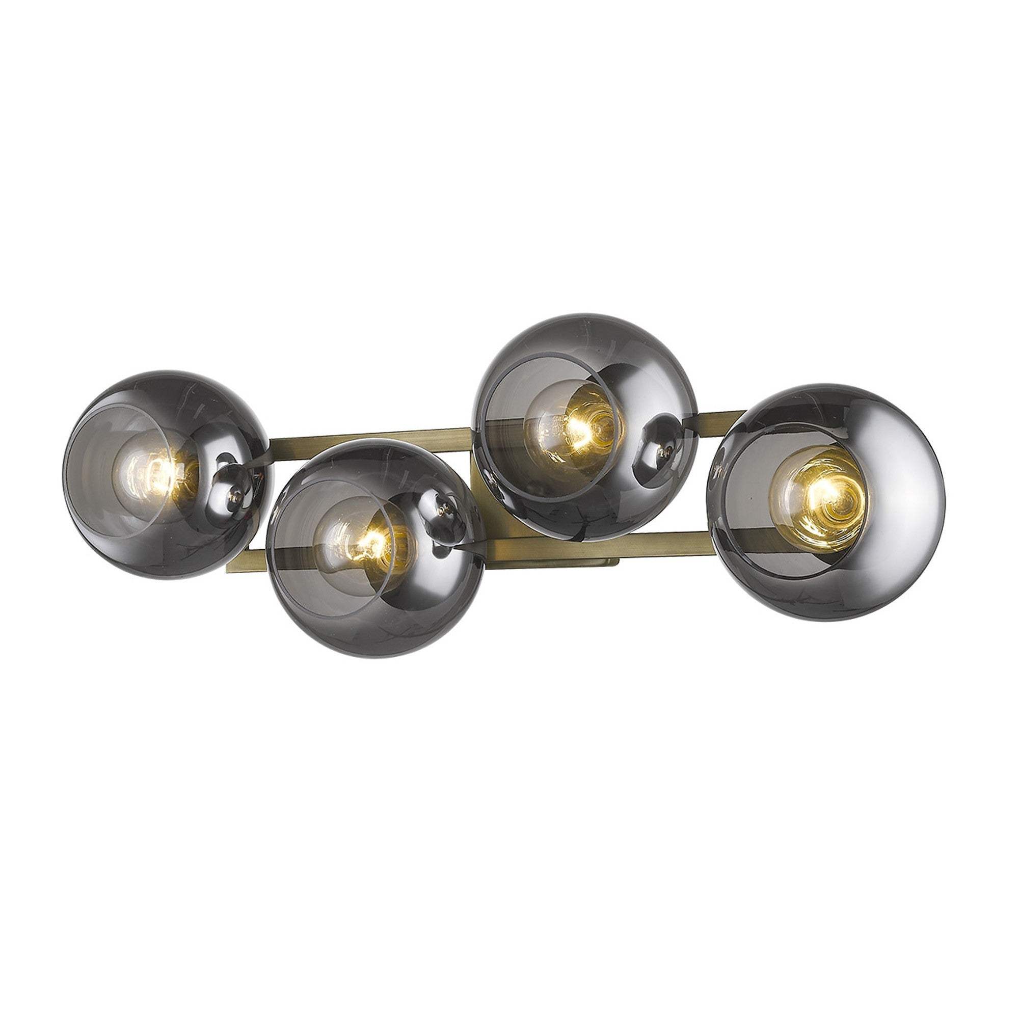 Lunette 4-Light Aged Brass Sconce - Image 3