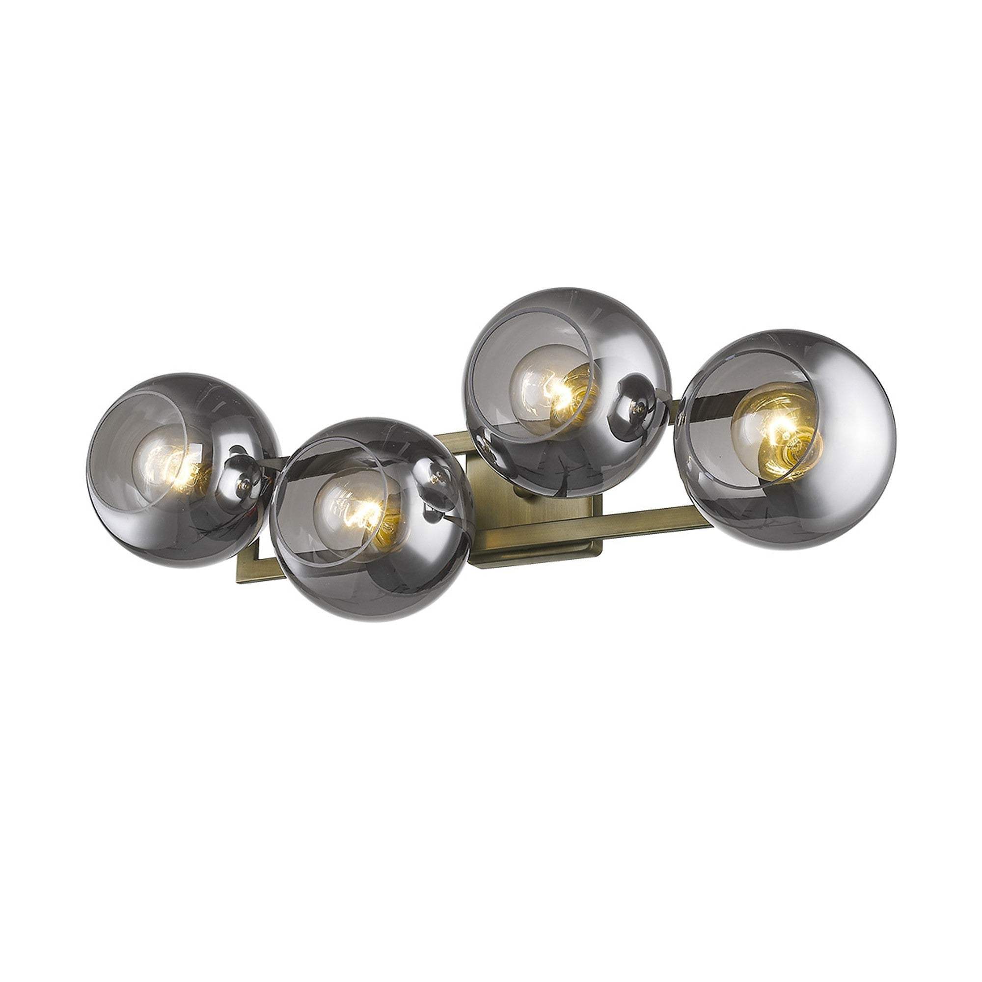 Lunette 4-Light Aged Brass Sconce - Image 4