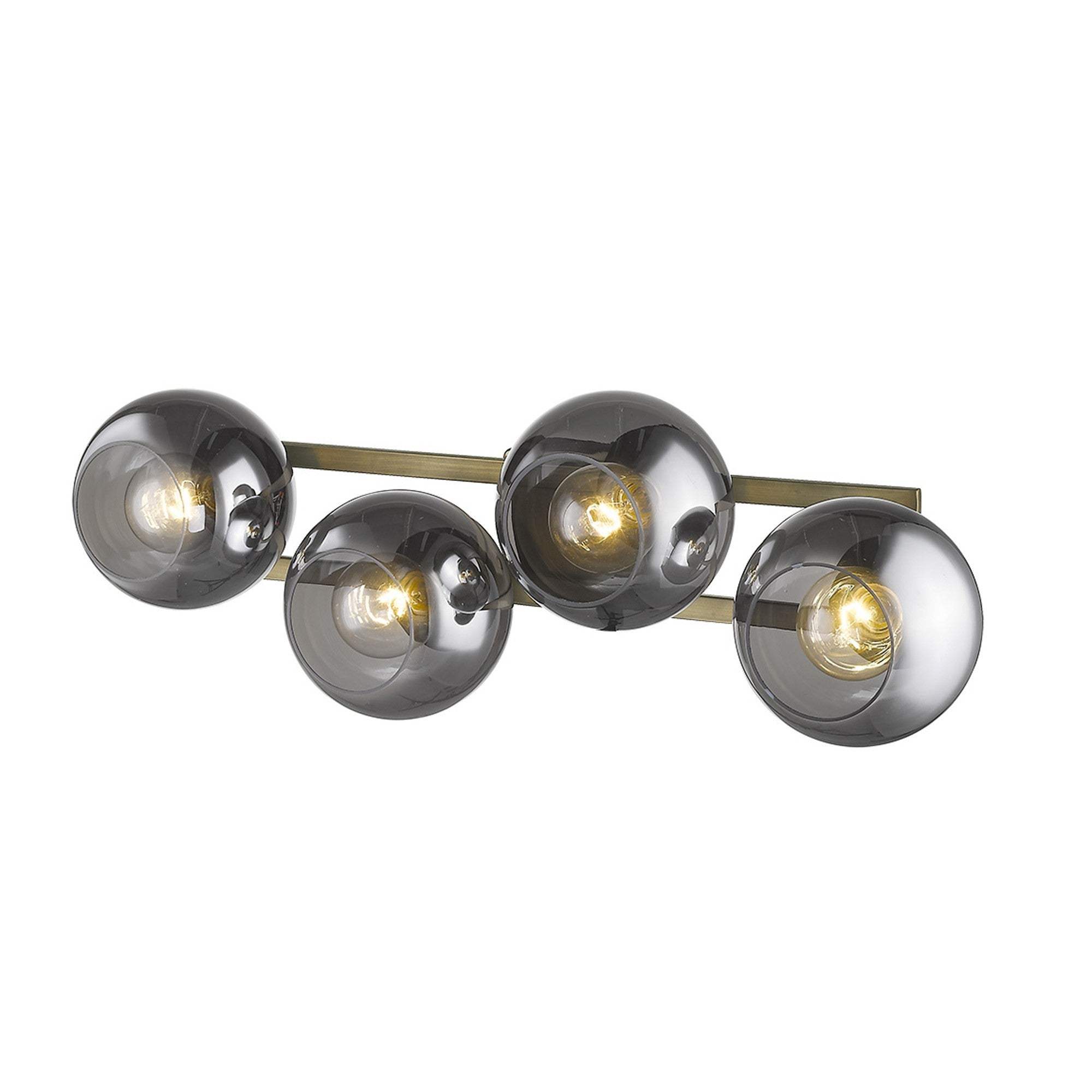 Lunette 4-Light Aged Brass Sconce - Image 6