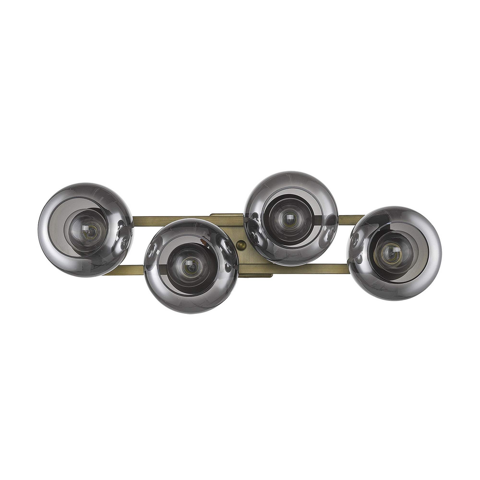 Lunette 4-Light Aged Brass Sconce - Image 7