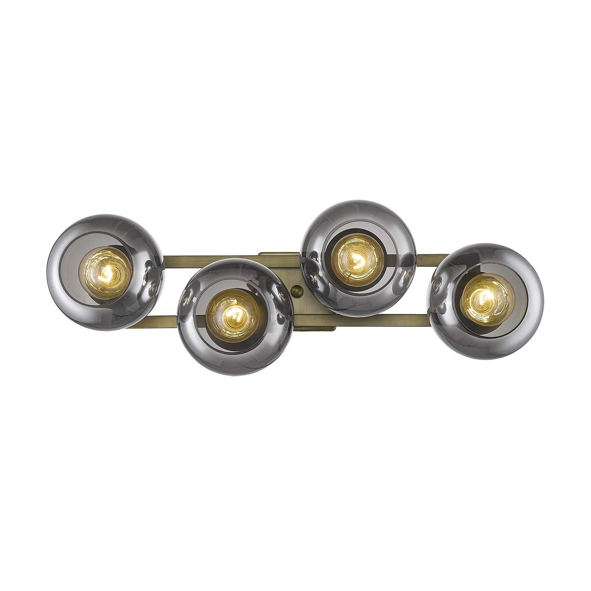 Lunette 4-Light Aged Brass Sconce - Image 8