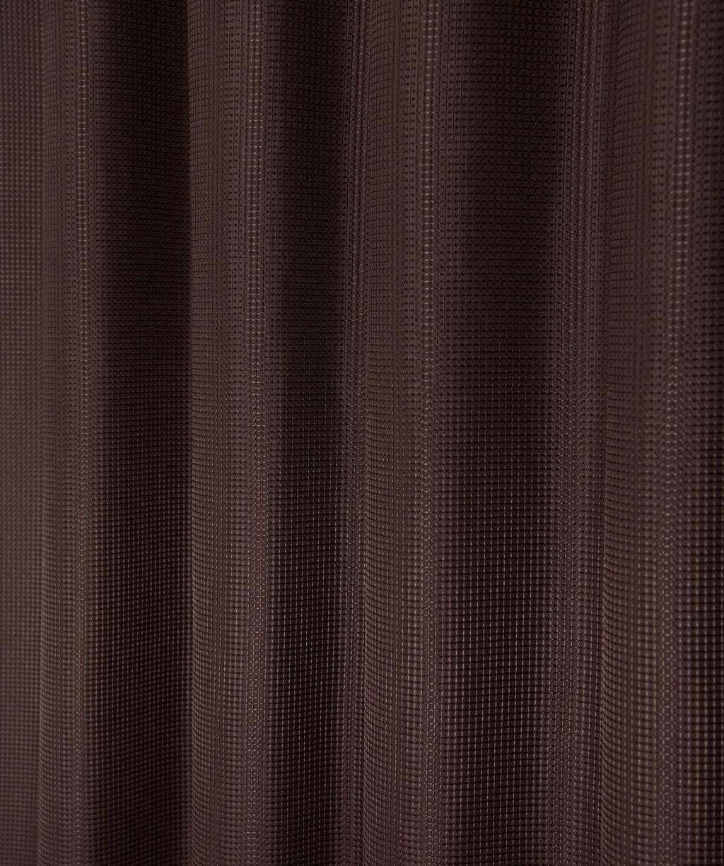 Luxurious Brown Waffle Weave Shower Curtain - Image 3