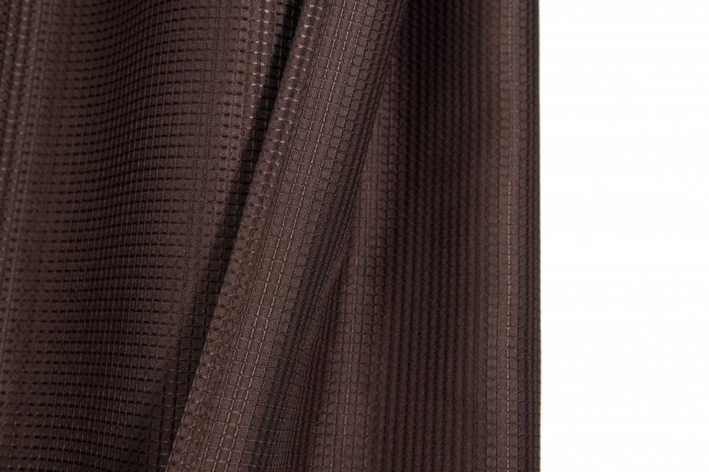 Luxurious Brown Waffle Weave Shower Curtain - Image 4