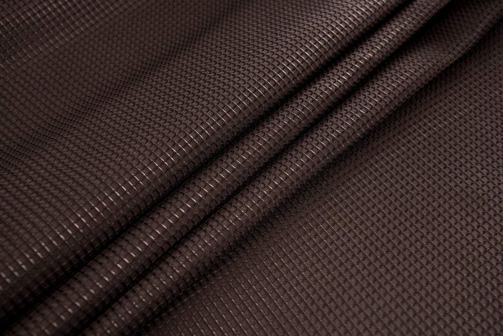 Luxurious Brown Waffle Weave Shower Curtain - Image 5