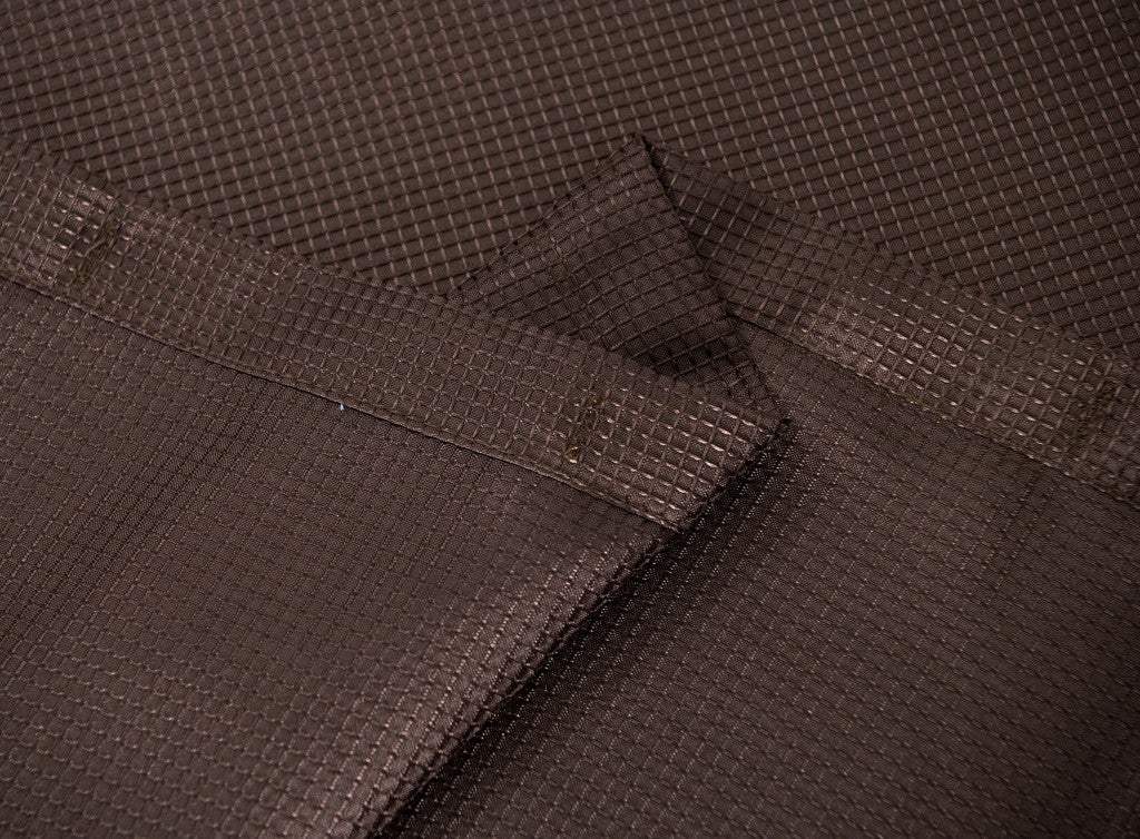 Luxurious Brown Waffle Weave Shower Curtain - Image 6