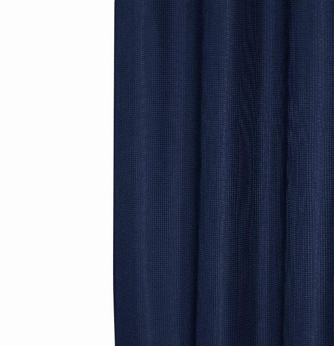 Luxurious Navy Waffle Weave Shower Curtain - Image 4