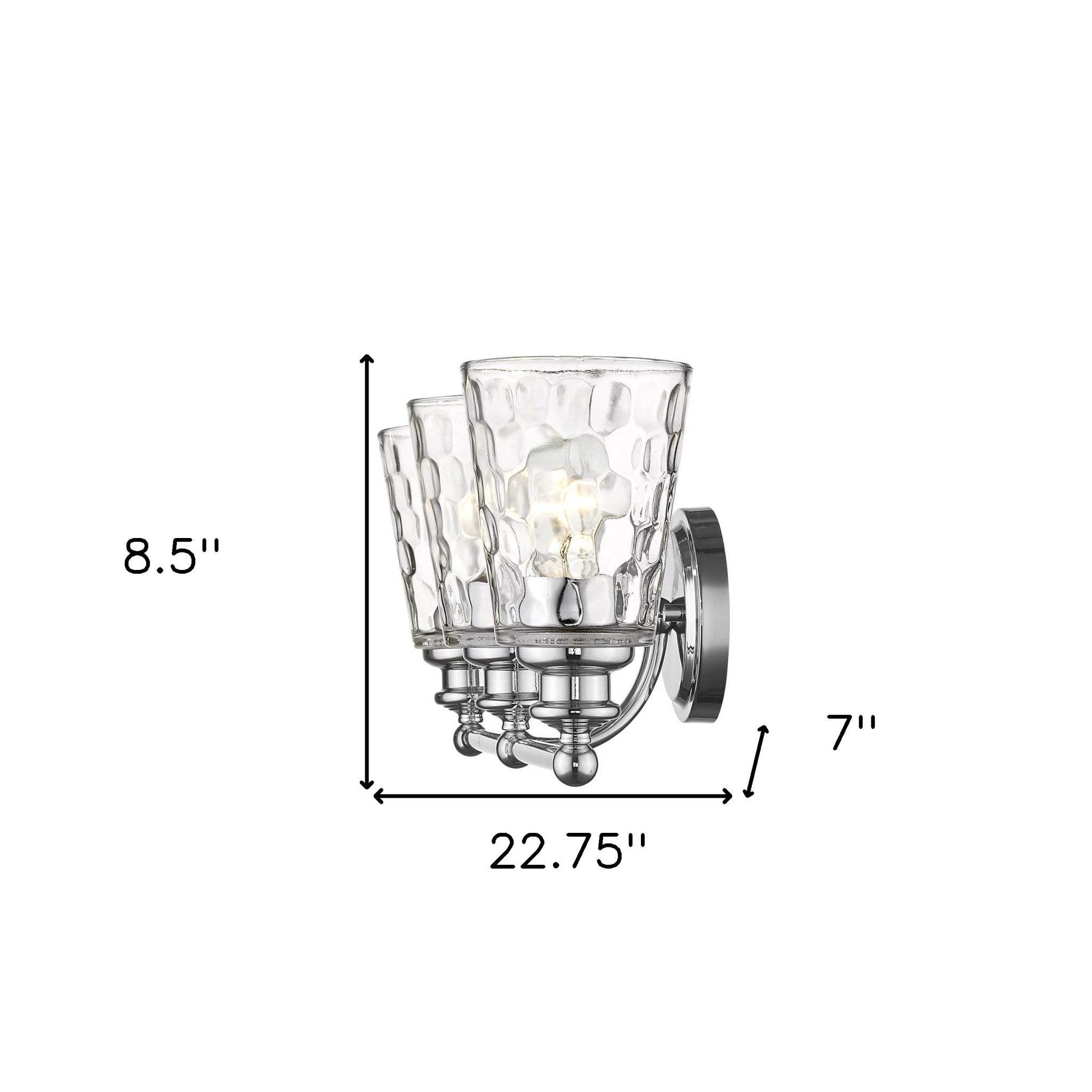 Mae 3-Light Chrome Vanity - Image 6