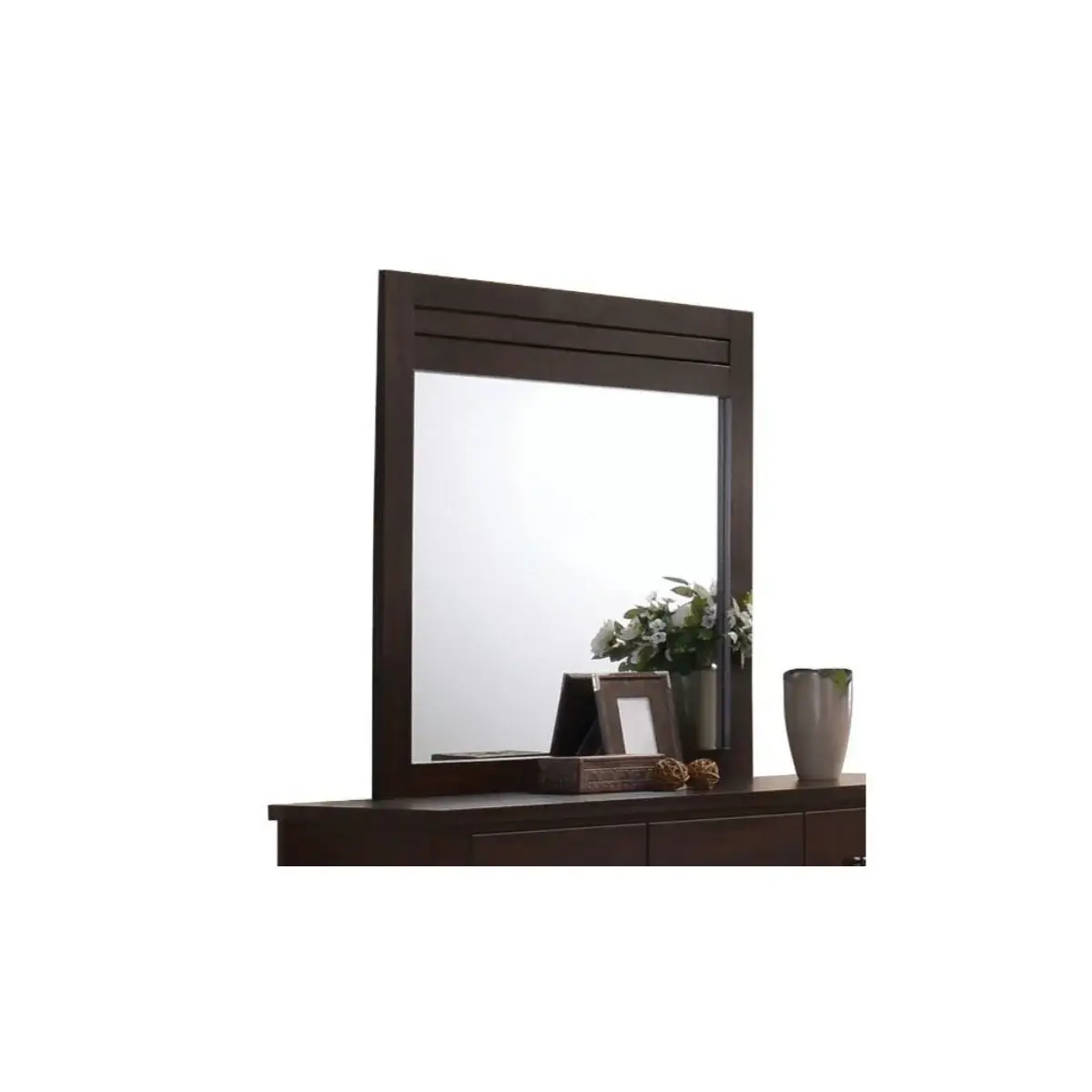 Mahogany Rectangle Dresser Mirror - Image 4