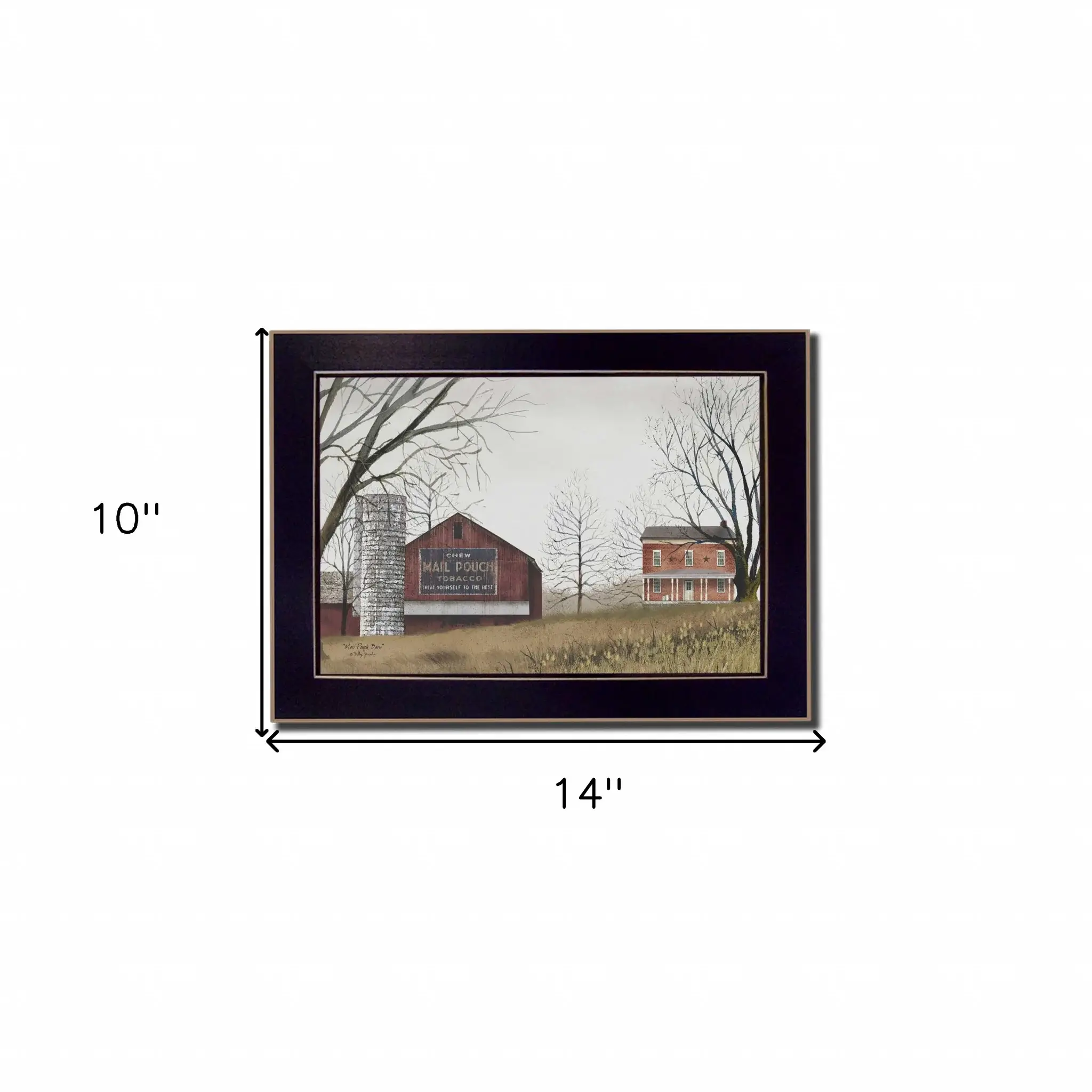 Mail Pouch Barn Black Framed Print Wall Art - Image 5
