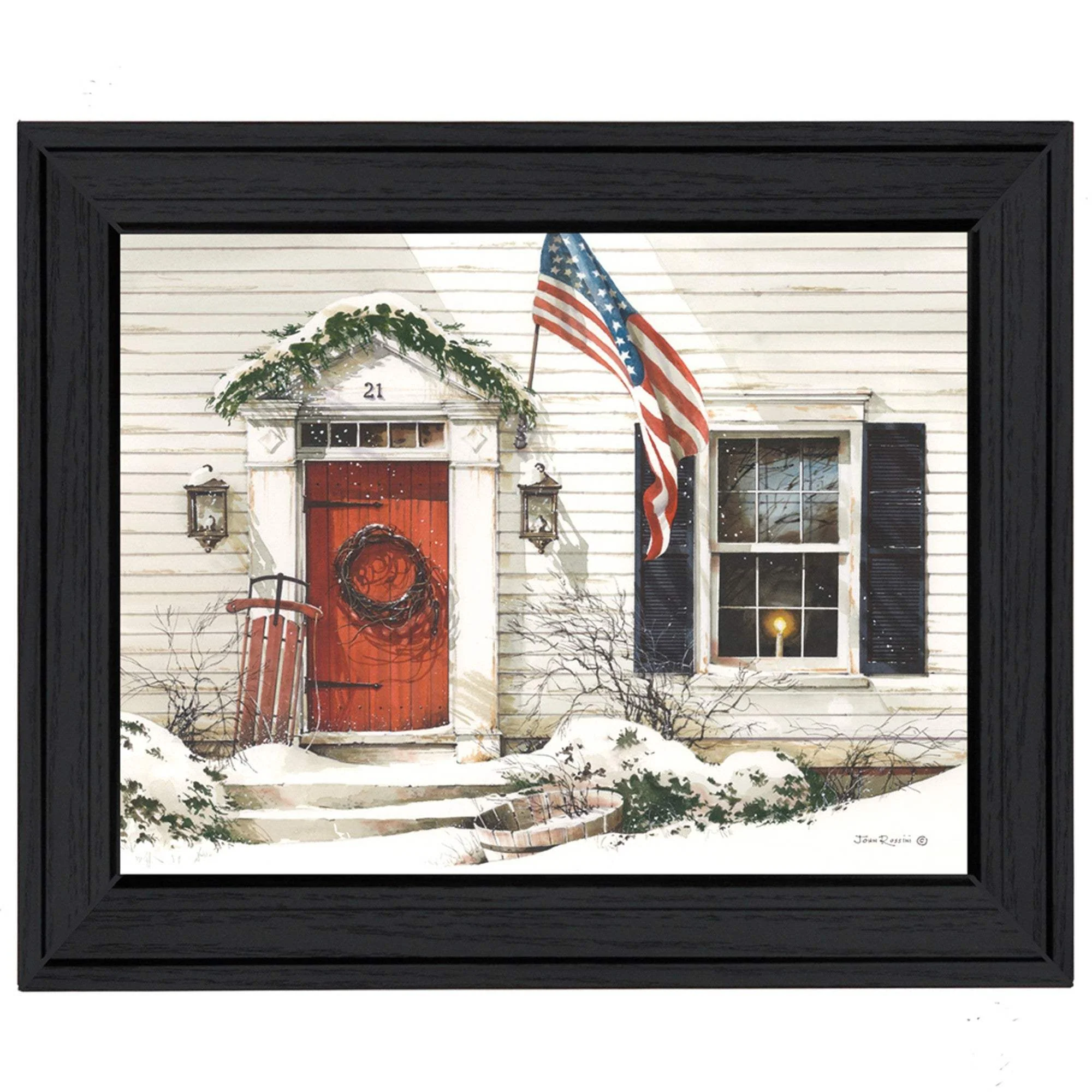 Main Street 2 Black Framed Print Wall Art - Image 2