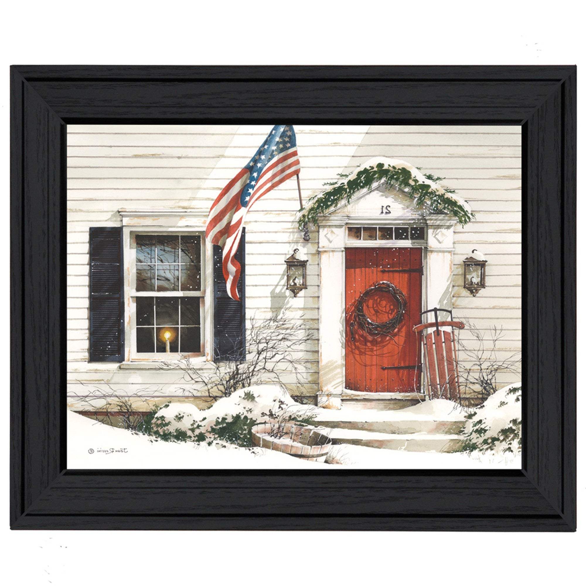 Main Street 2 Black Framed Print Wall Art - Image 3