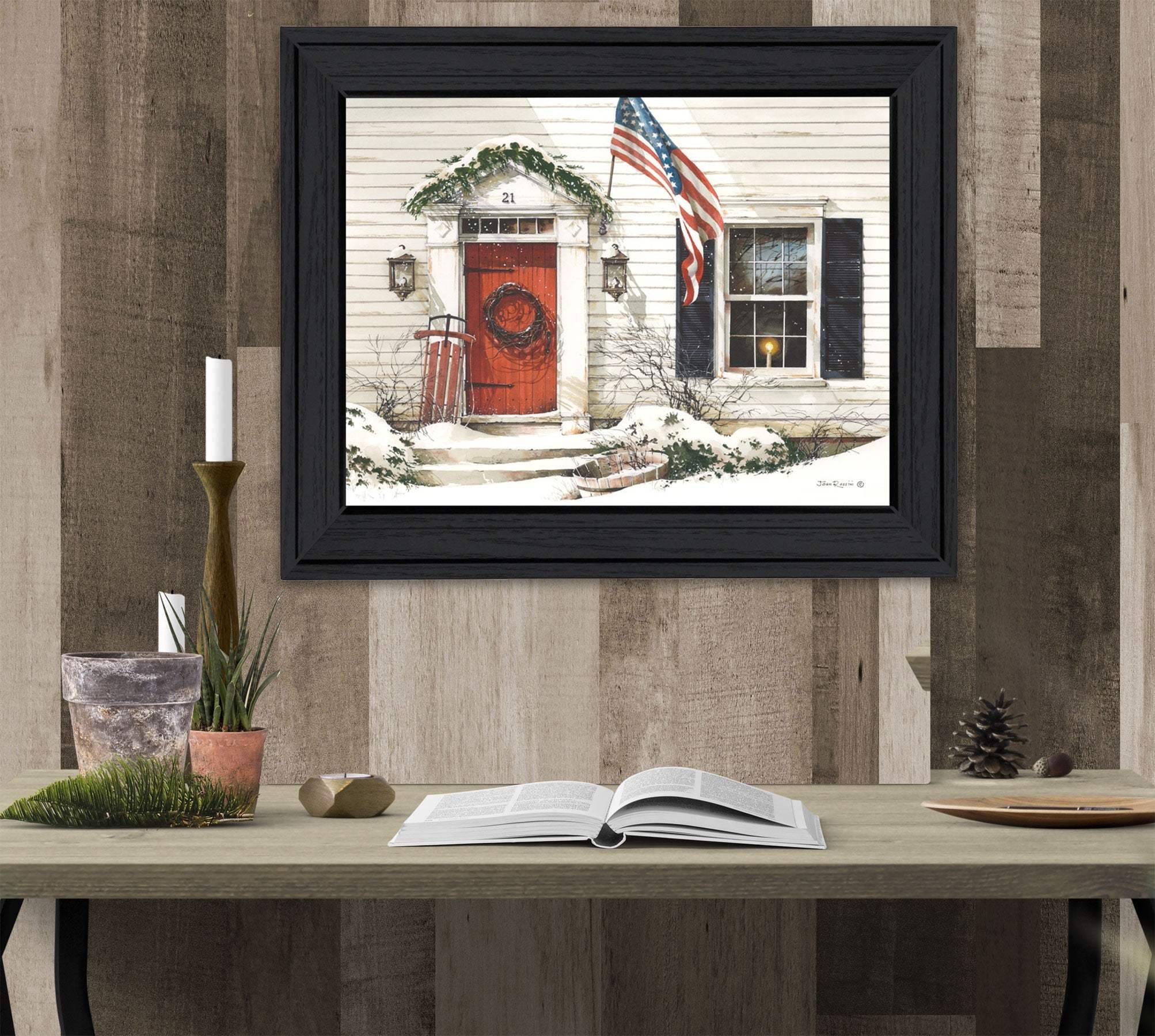 Main Street 2 Black Framed Print Wall Art - Image 4