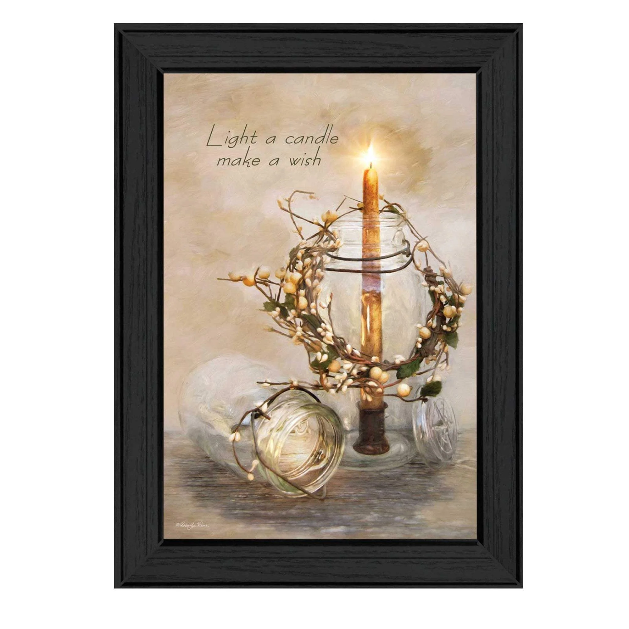 Make A Wish Black Framed Print Wall Art - Image 2