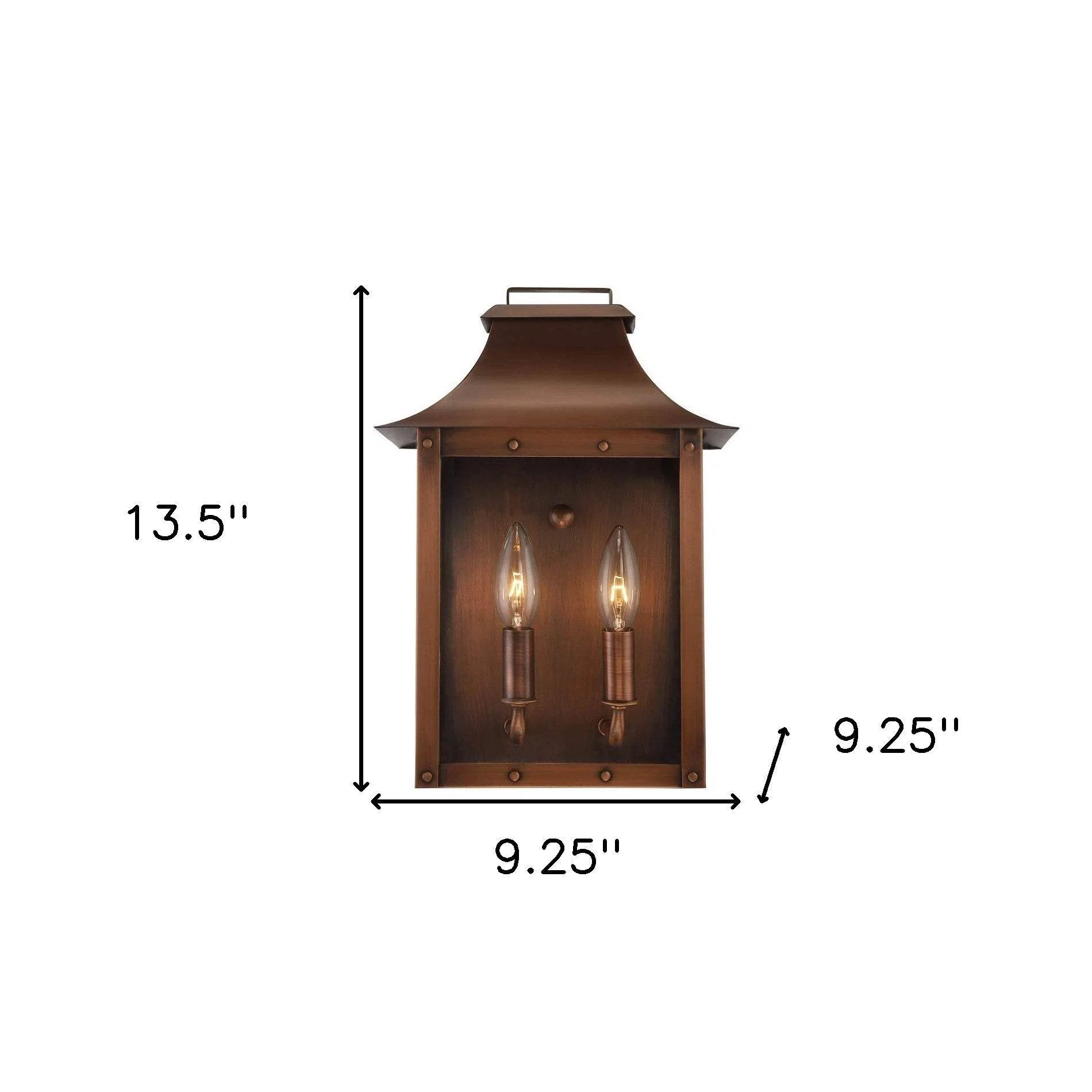 Manchester 2-Light Copper Patina Pocket Wall Light - Image 4