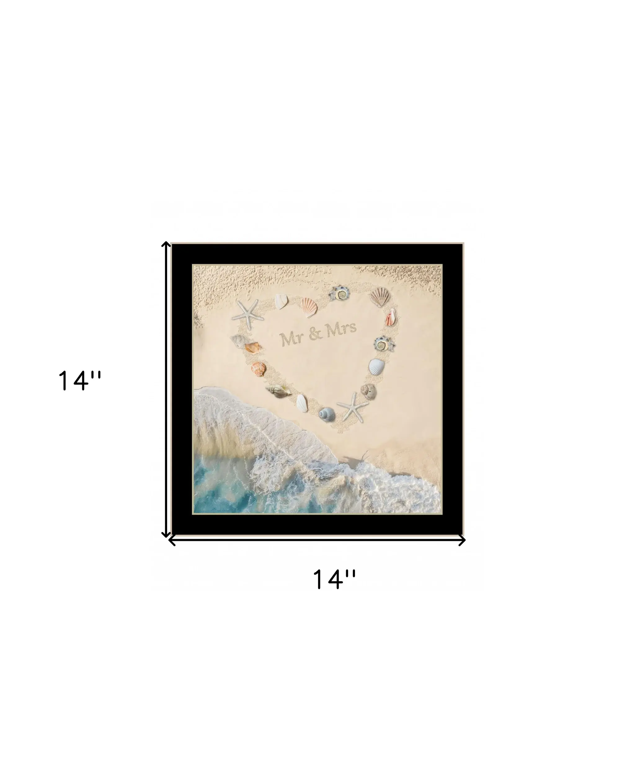 Marriage is a Beach 1 Black Framed Print Wall Art - Image 6