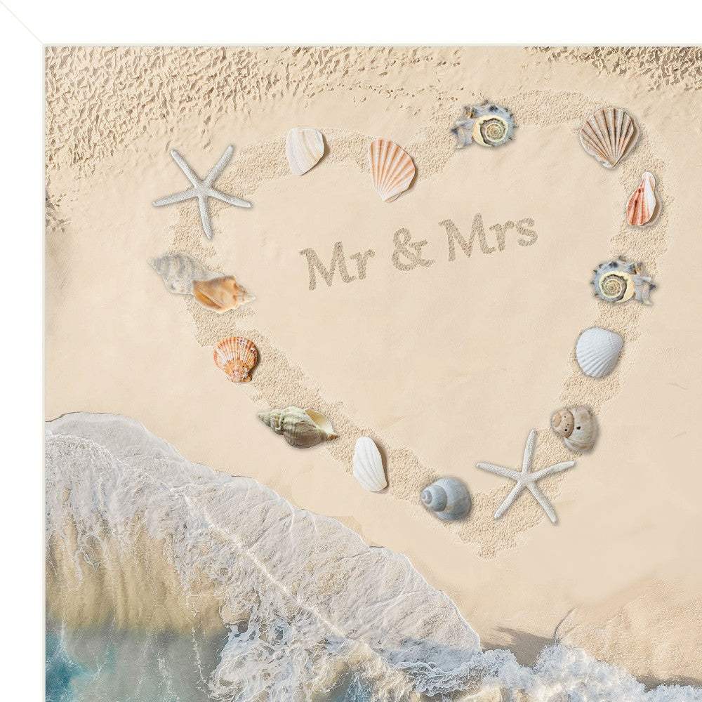 Marriage is a Beach 2 White Framed Print Wall Art - Image 4