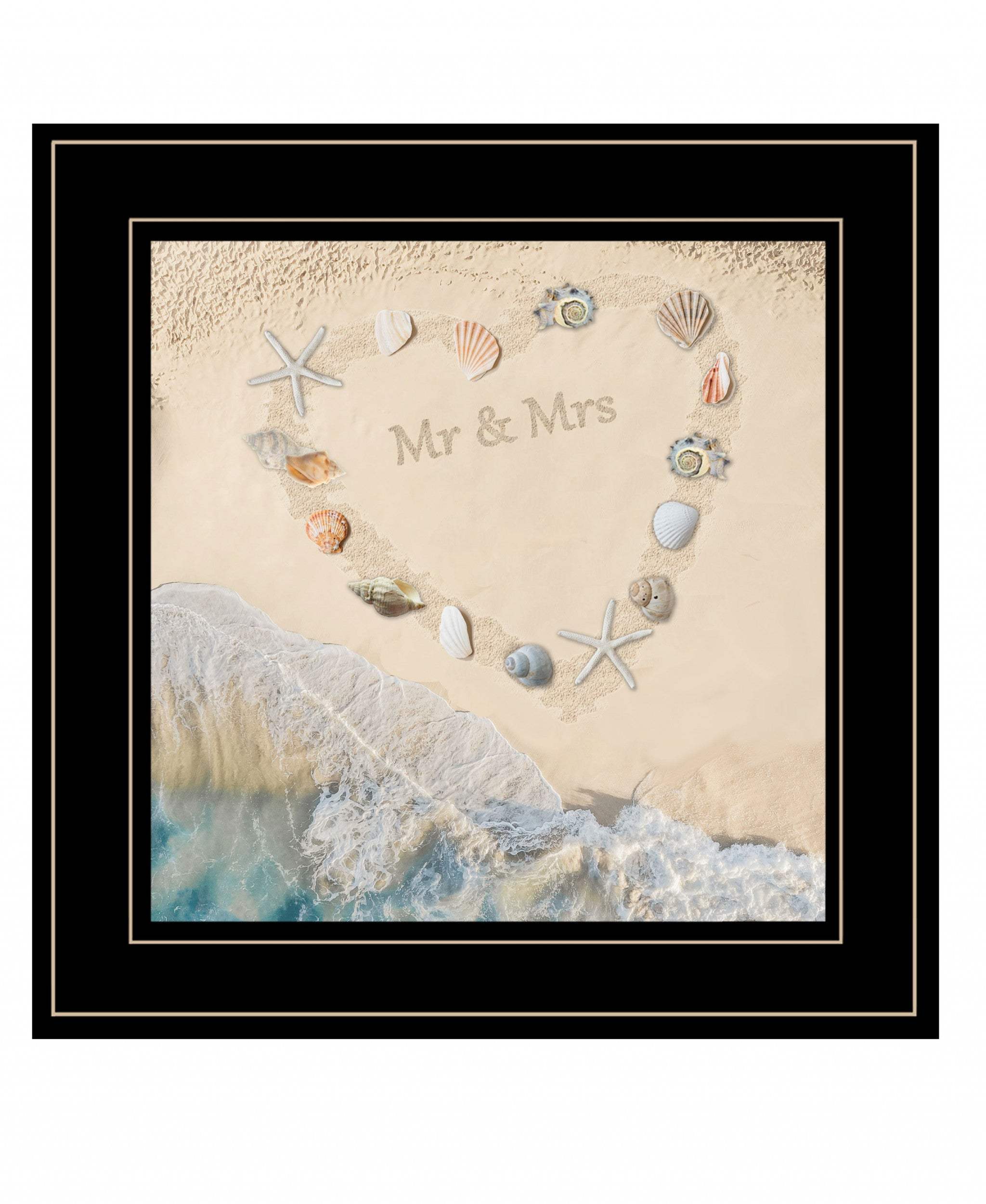 Marriage is a Beach 3 Black Framed Print Wall Art - Image 2