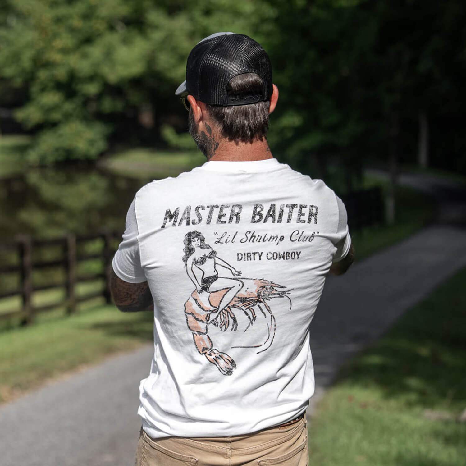 Master Baiter "Lil Shrimp Club" Men's T-Shirt - Image 6