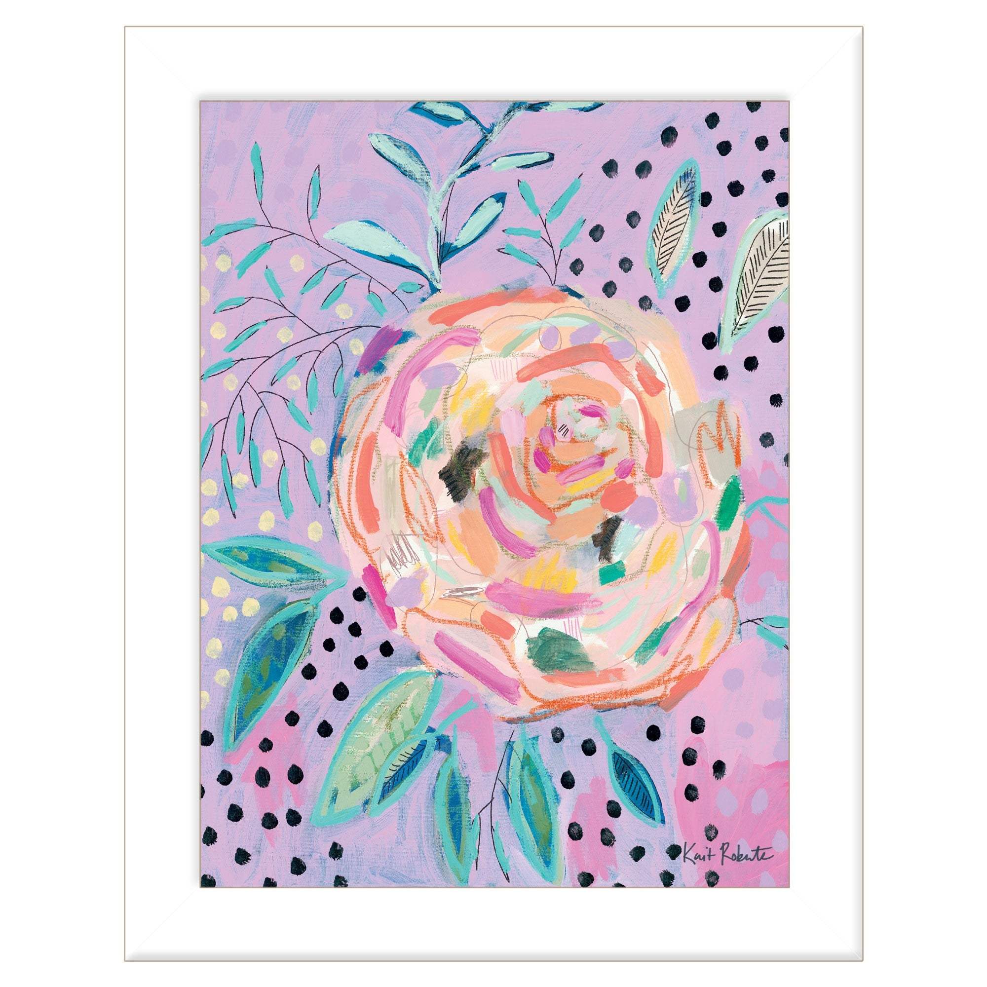 Master the Chaos 3 White Framed Print Wall Art - Image 2