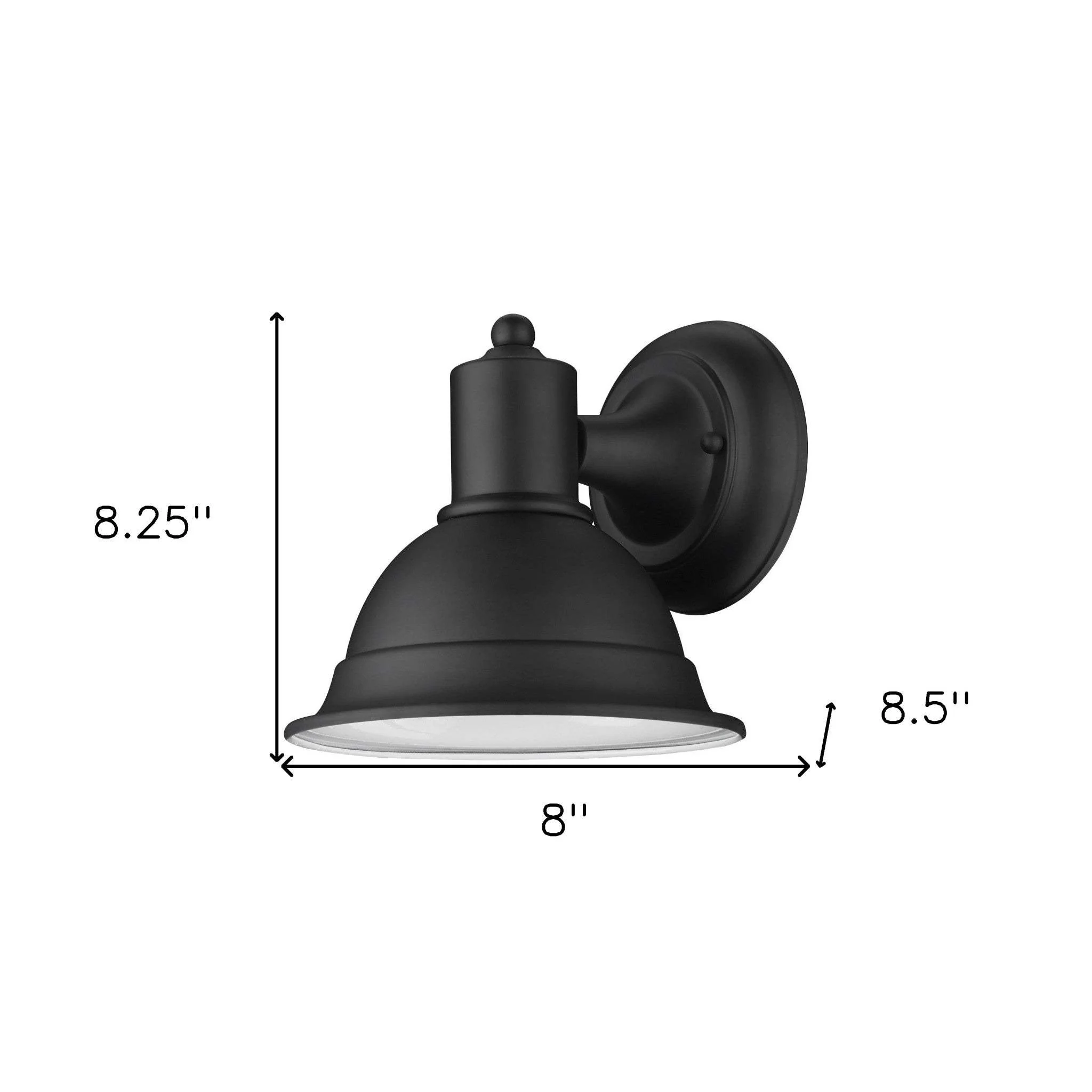 Matte Black Aluminum Wall Sconce - Image 7