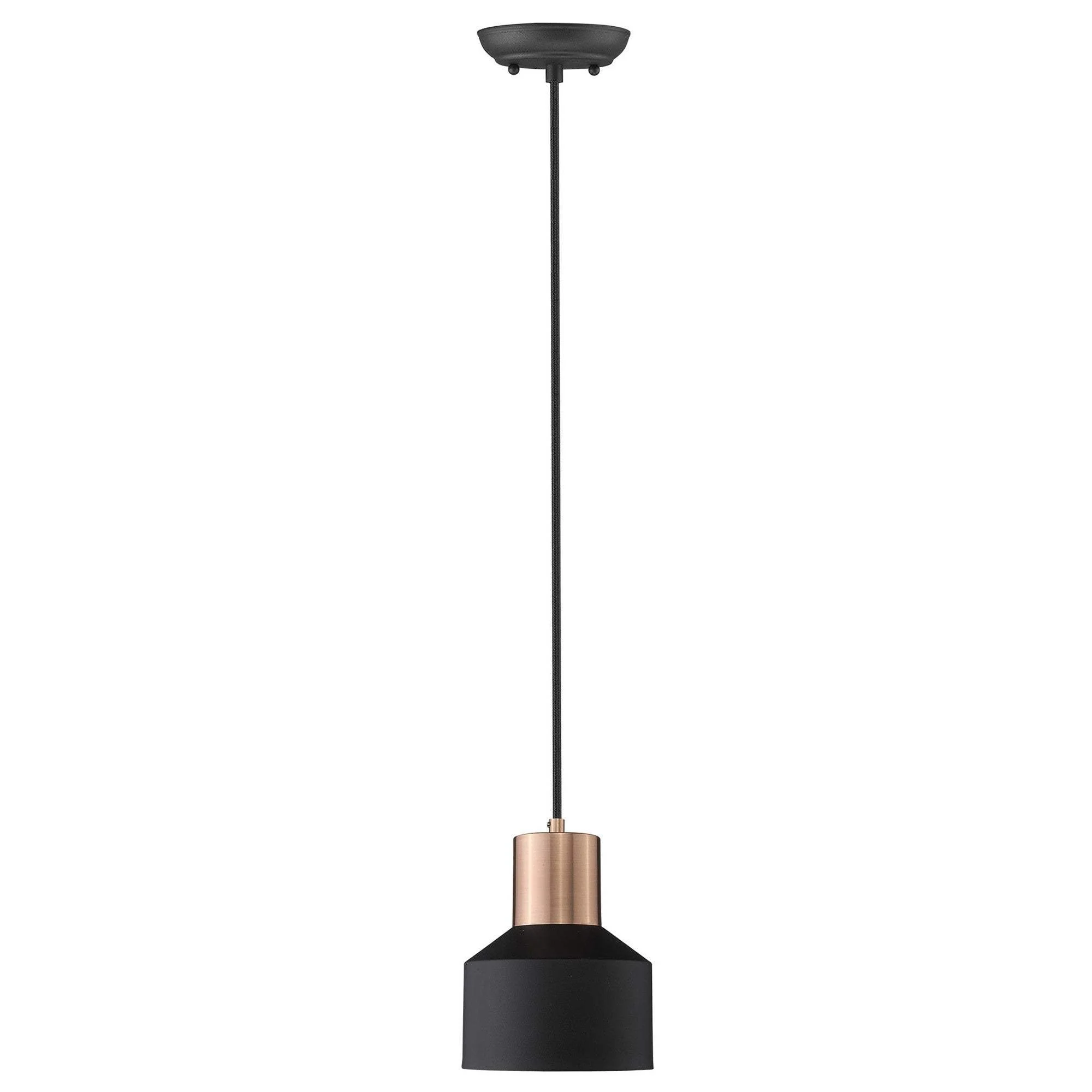 Matte Black and Rose Gold Pendant Hanging Light - Image 3