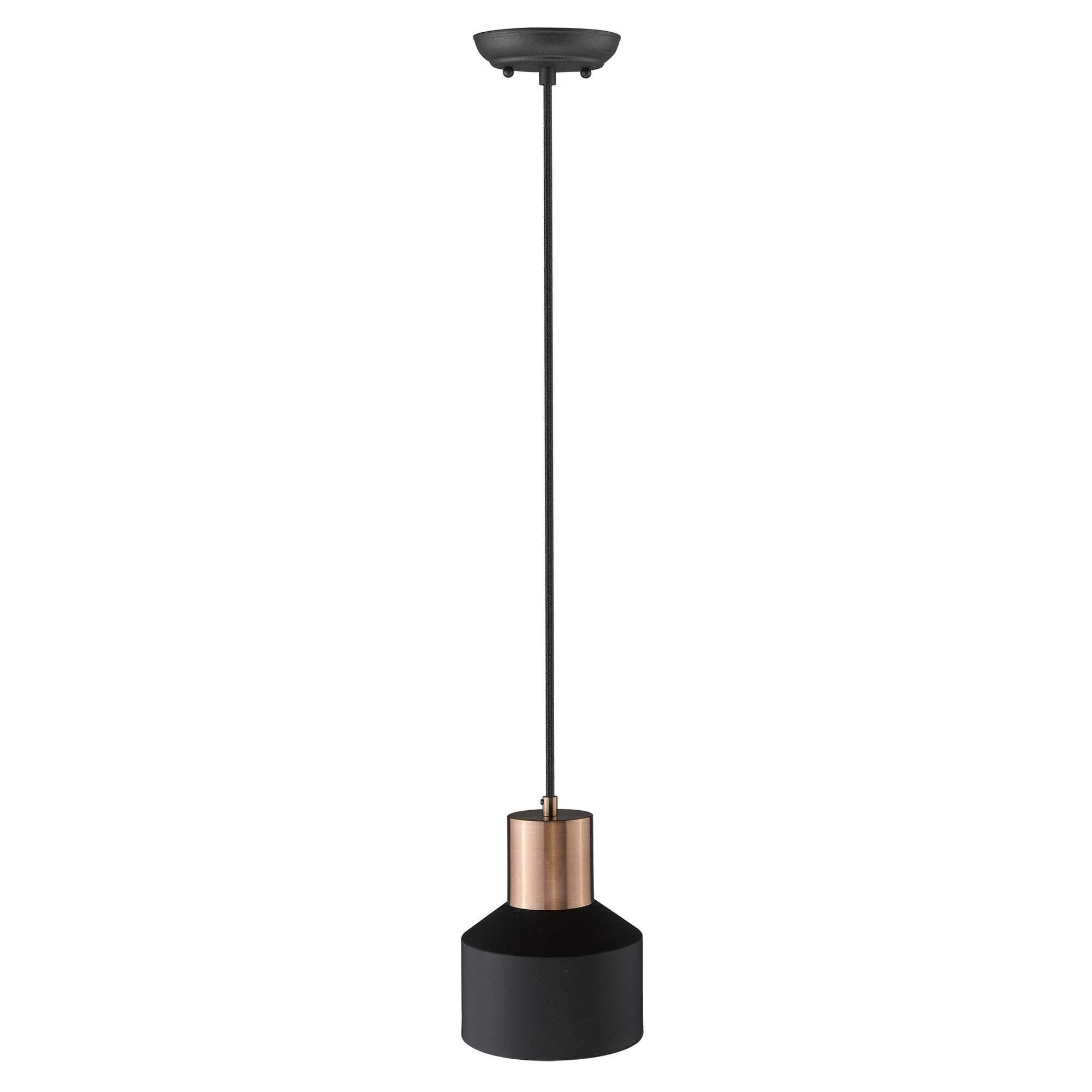 Matte Black and Rose Gold Pendant Hanging Light - Image 4