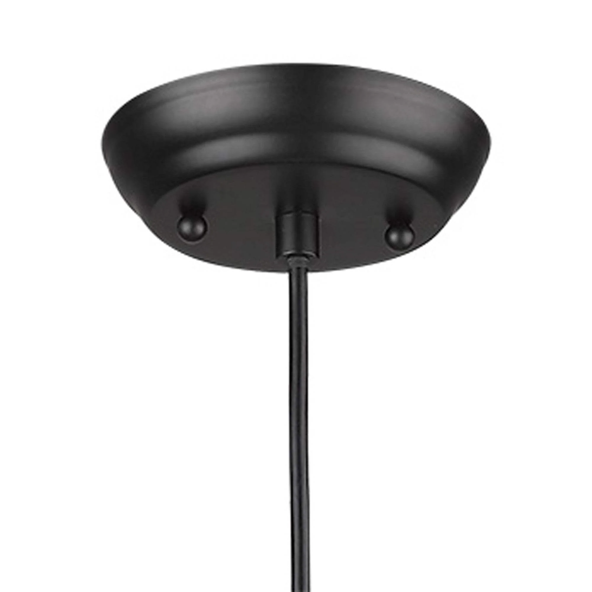 Matte Black Cork Shade Modern One Light Hanging Pendent Lamp - Image 6