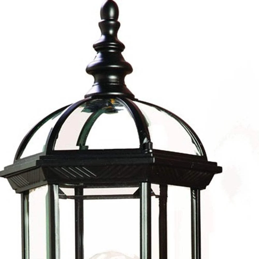 Matte Black Cylindrical Lantern Wall Light - Image 4