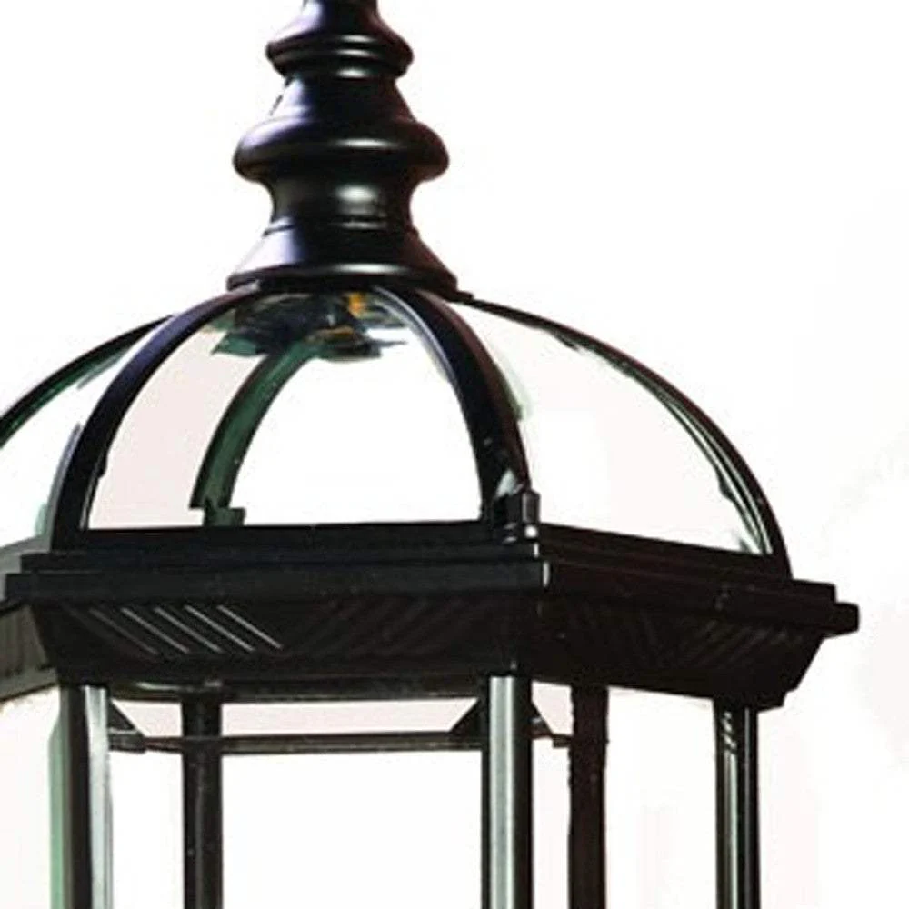 Matte Black Cylindrical Lantern Wall Light - Image 5