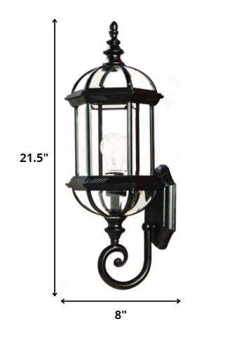 Matte Black Cylindrical Lantern Wall Light - Image 6