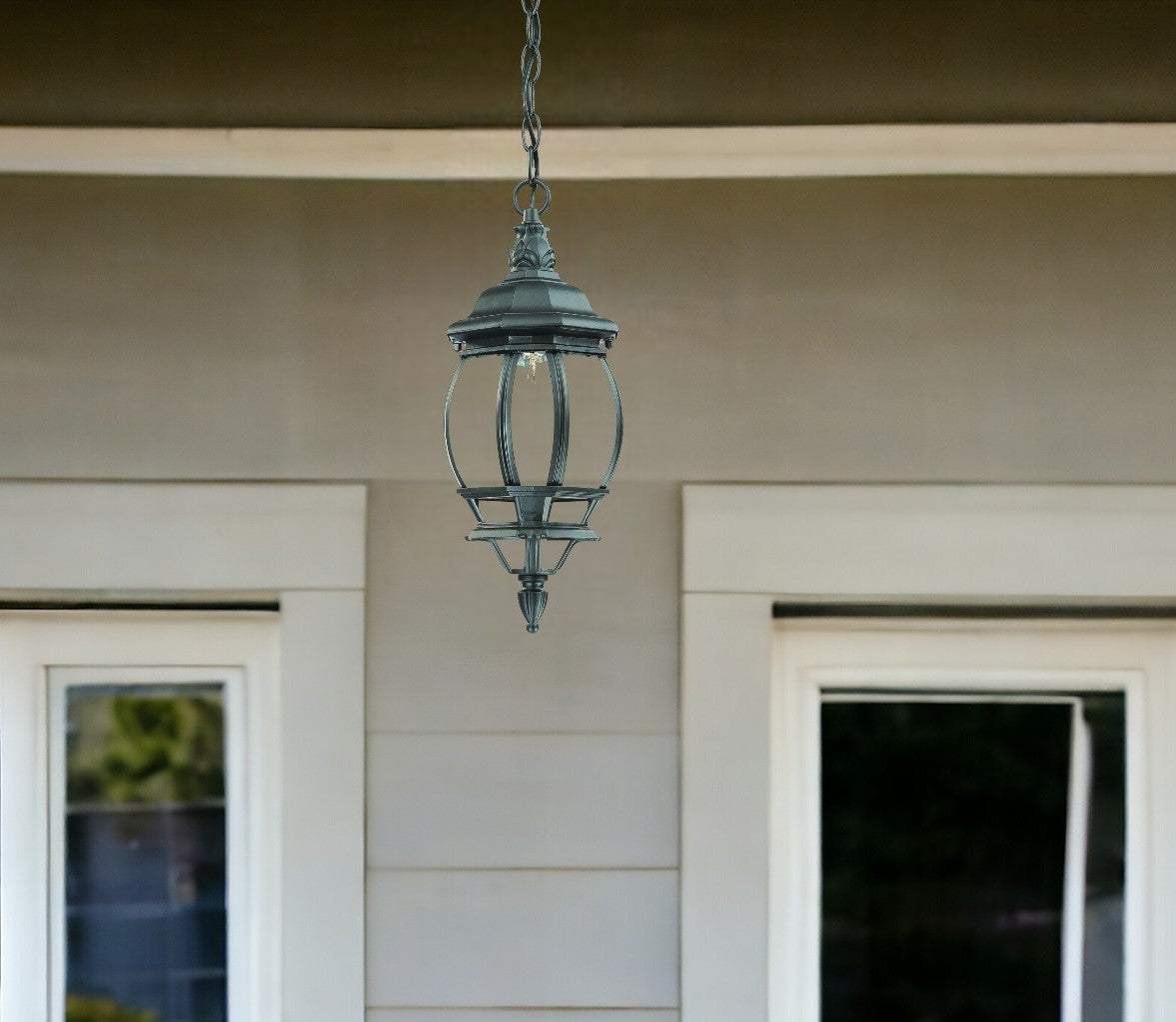 Matte Black Glass Globe Hanging Light - Image 2