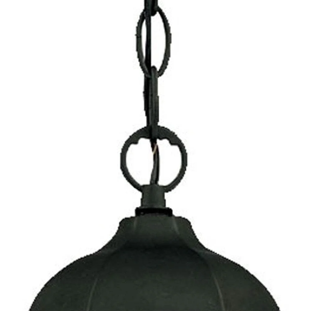 Matte Black Glass Lantern Hanging Light - Image 5