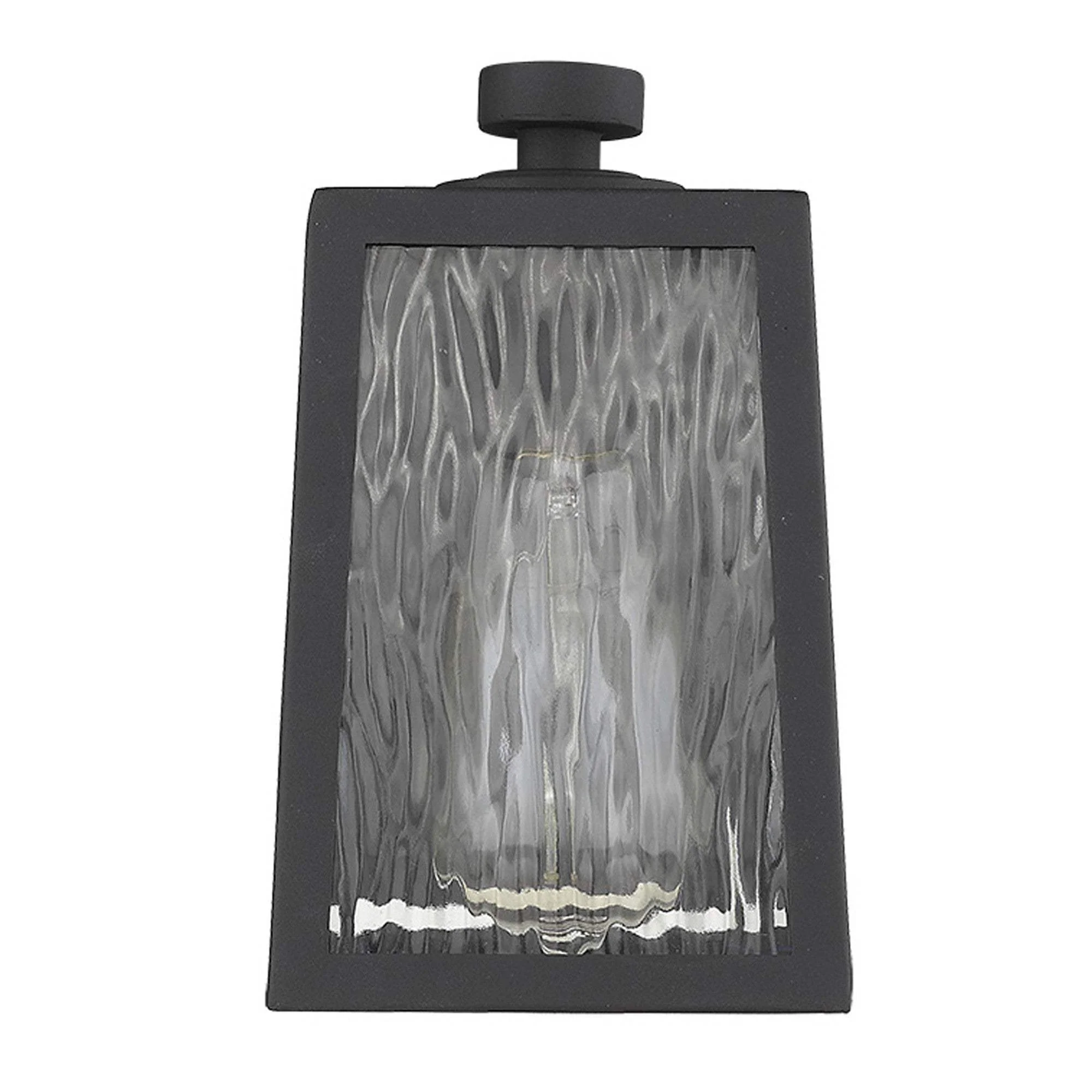 Matte Black glass panels Outdoor Wall Light - Image 4