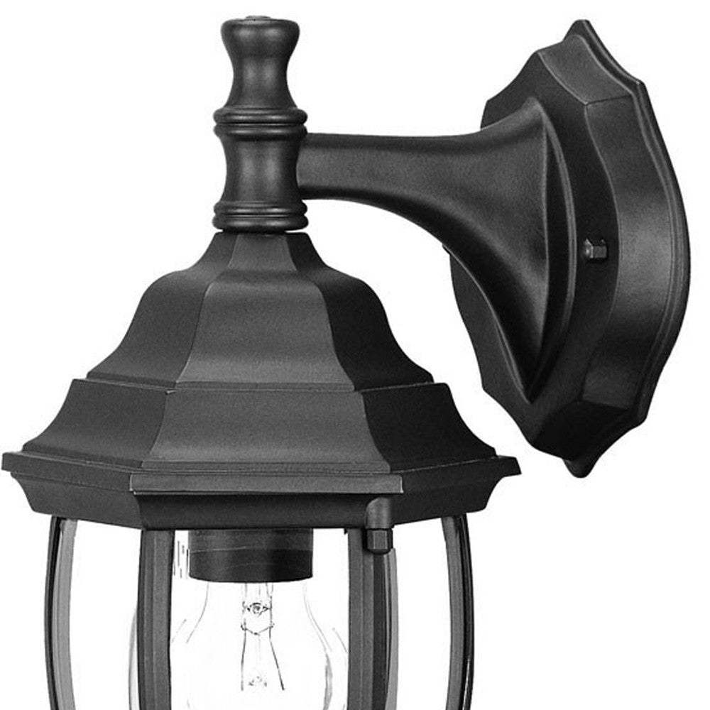 Matte Black Hanging Globe Lantern Wall Light - Image 5