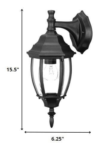 Matte Black Hanging Globe Lantern Wall Light - Image 6