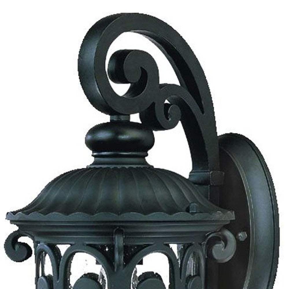Matte Black Hanging Goblet Wall Light - Image 4