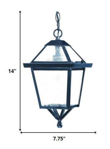 Matte Black Hanging Lantern Light - Image 6