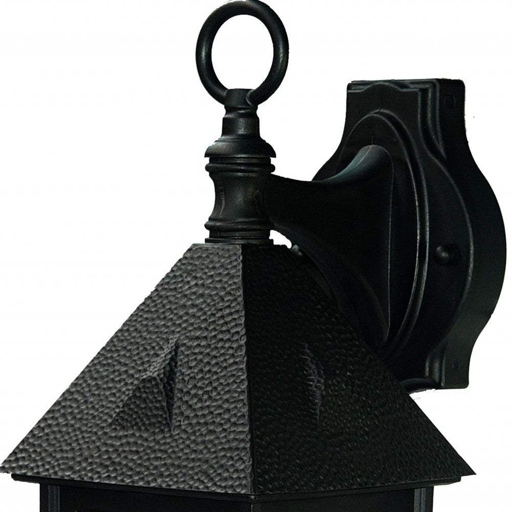 Matte Black House Shaped Wall Light - Image 4
