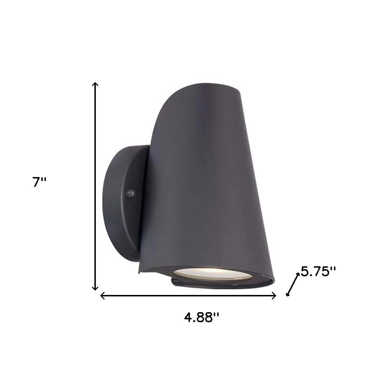 Matte Black LED Conical Wall Sconce - Image 5