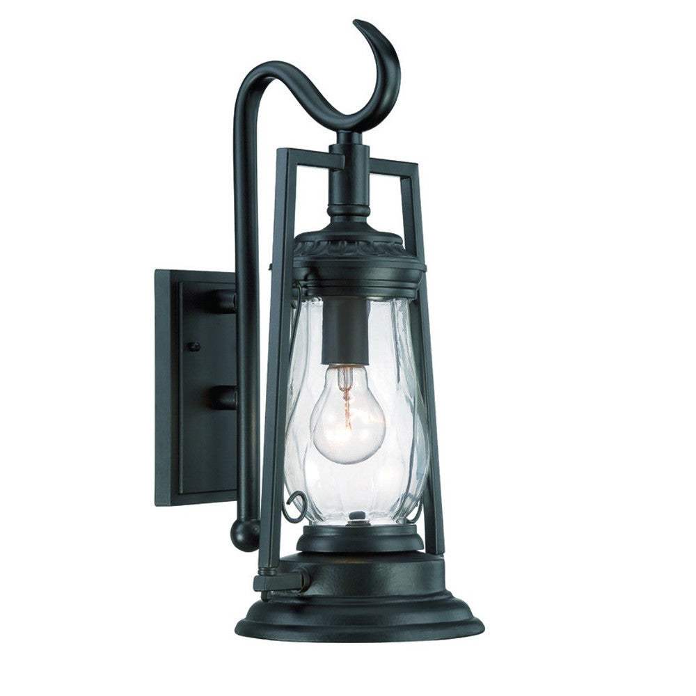 Matte Black Oil Lamp Wall Light - Image 2