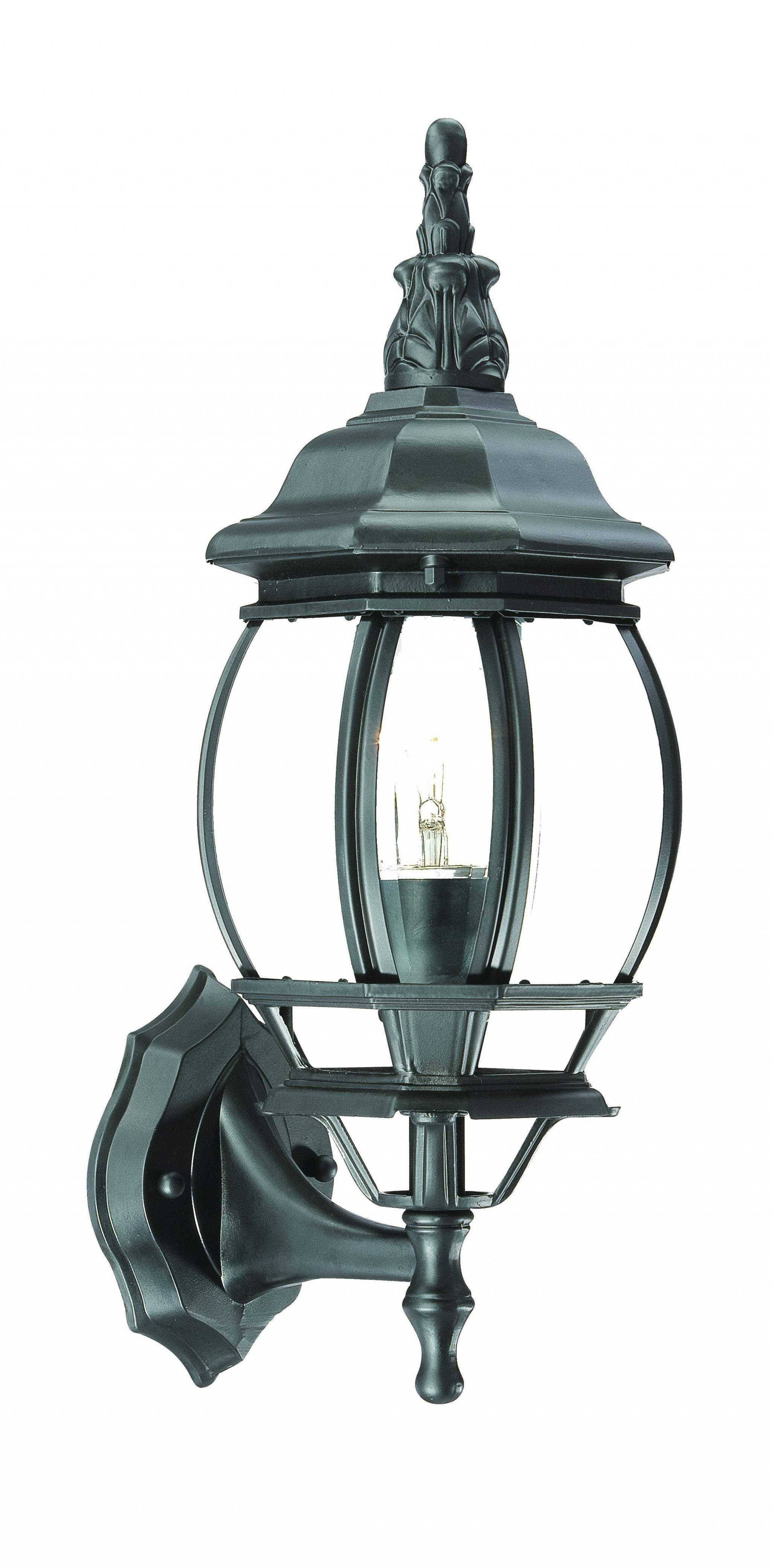 Matte Black Ornamental Glass Globe Wall Light - Image 3