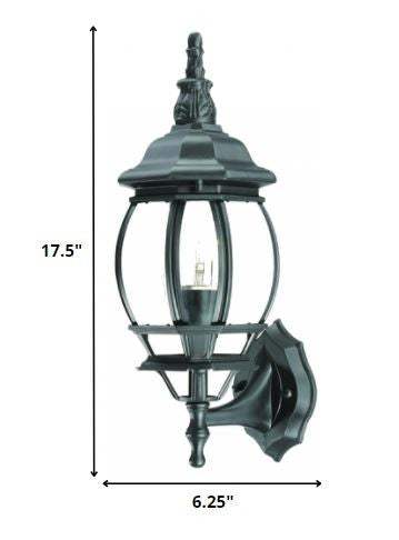Matte Black Ornamental Glass Globe Wall Light - Image 6
