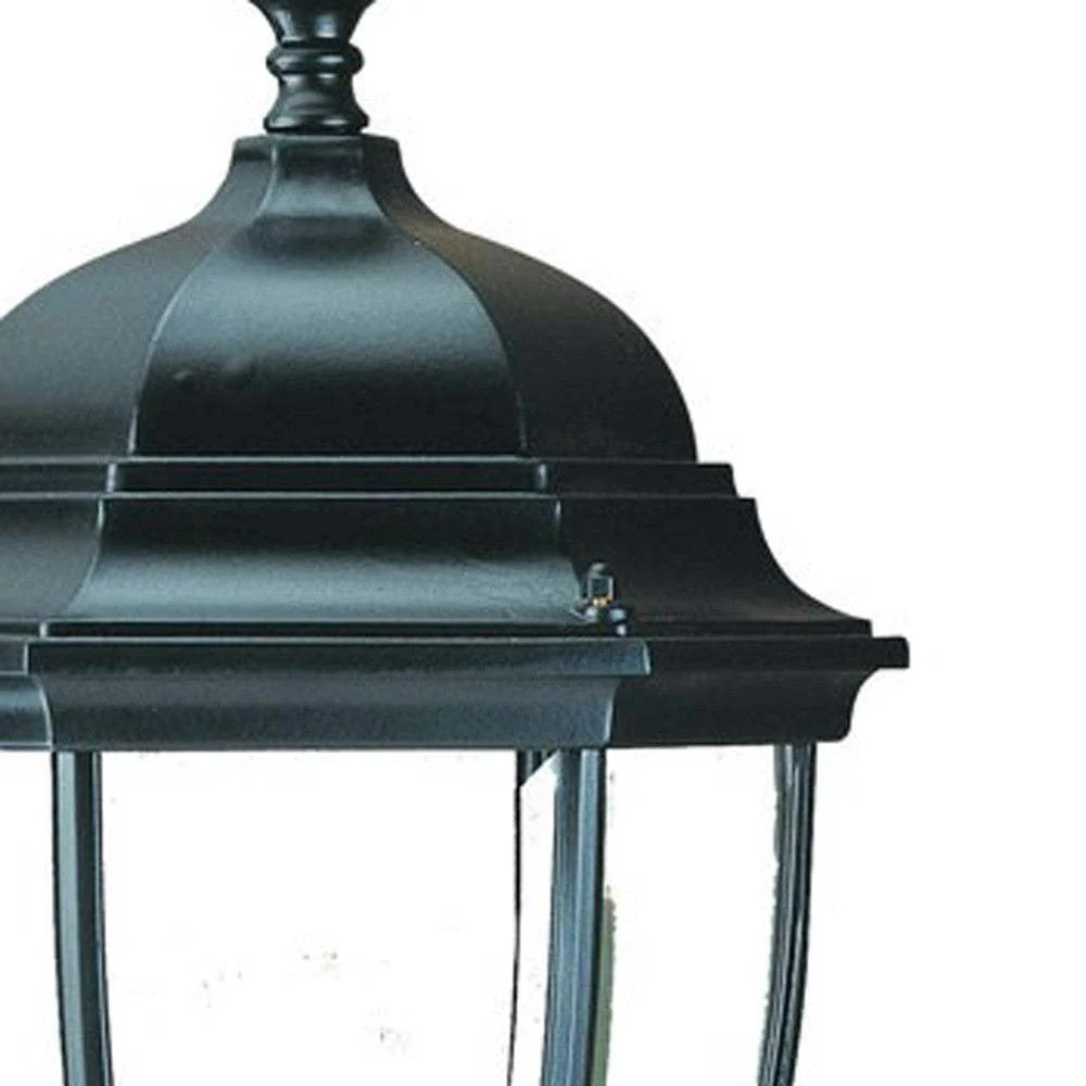 Matte Black Ornamental Lantern Wall Light - Image 5