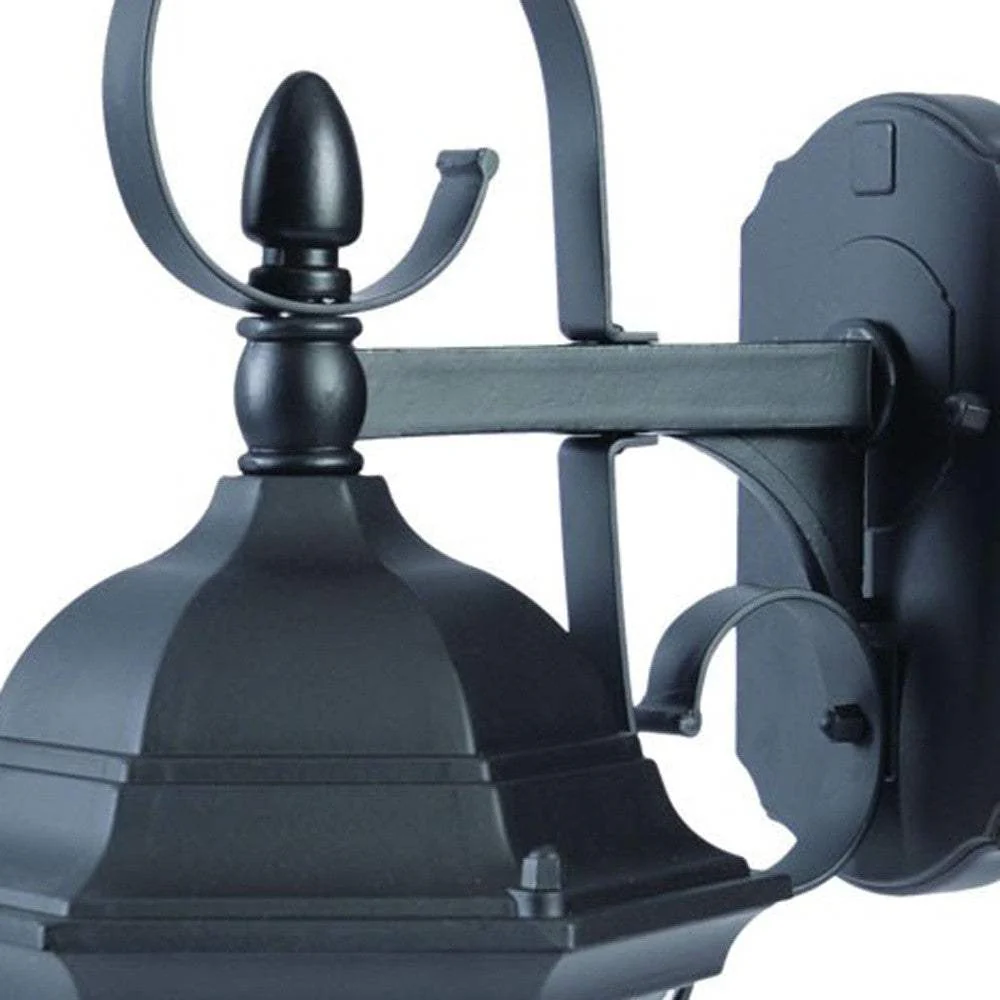 Matte Black Swing Arm Hanging Lantern Wall Light - Image 5