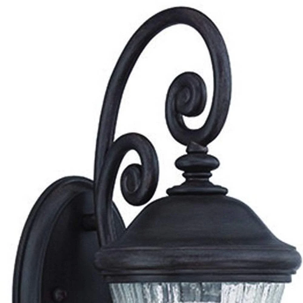 Matte Black Urn Shaped Wall Light - Image 3