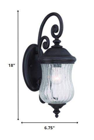 Matte Black Urn Shaped Wall Light - Image 5