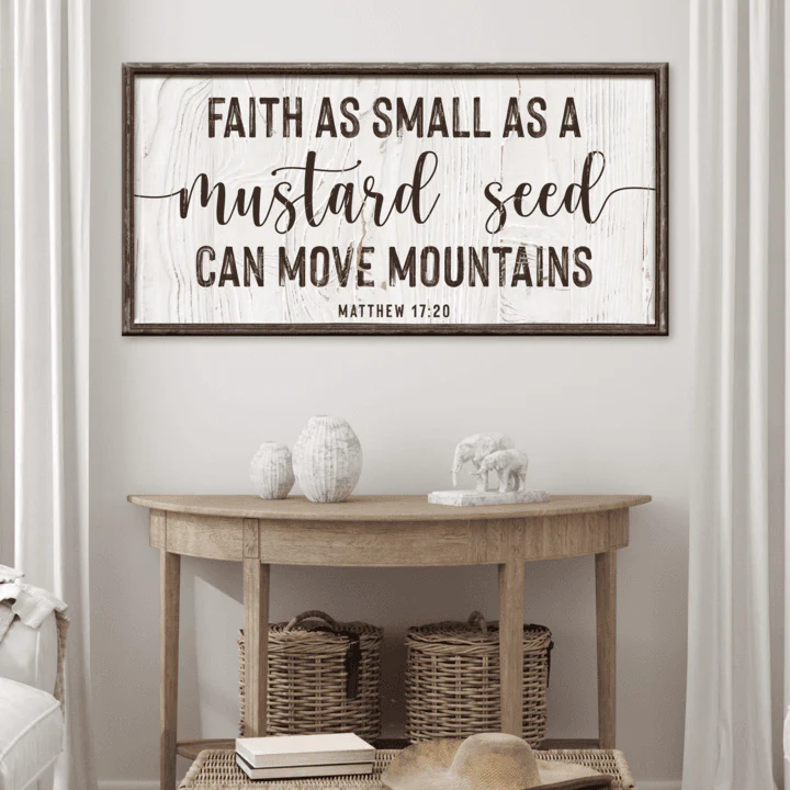 Matthew 17:20 - Faith Can Move Mountains Sign II - Image 2