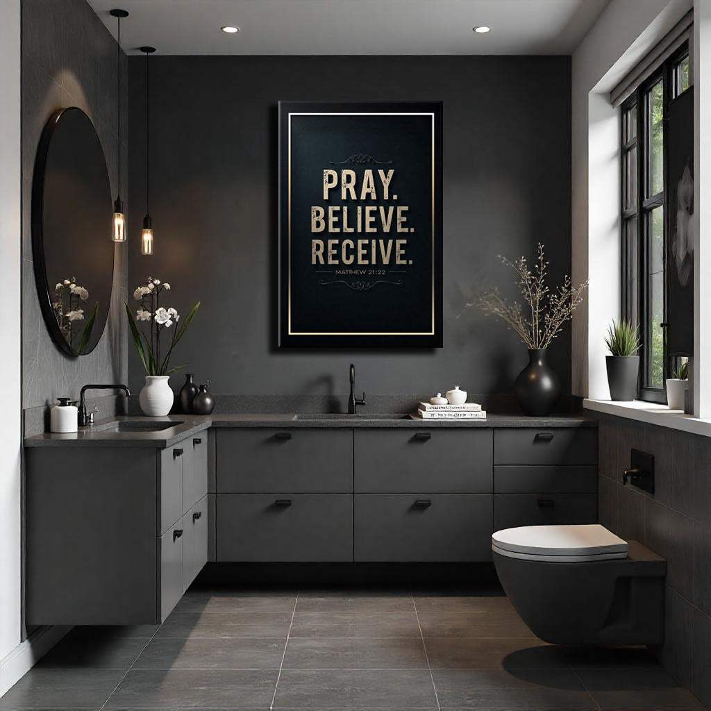 Matthew 21:22 - Pray Believe Receive Faith Sign III - Image 5
