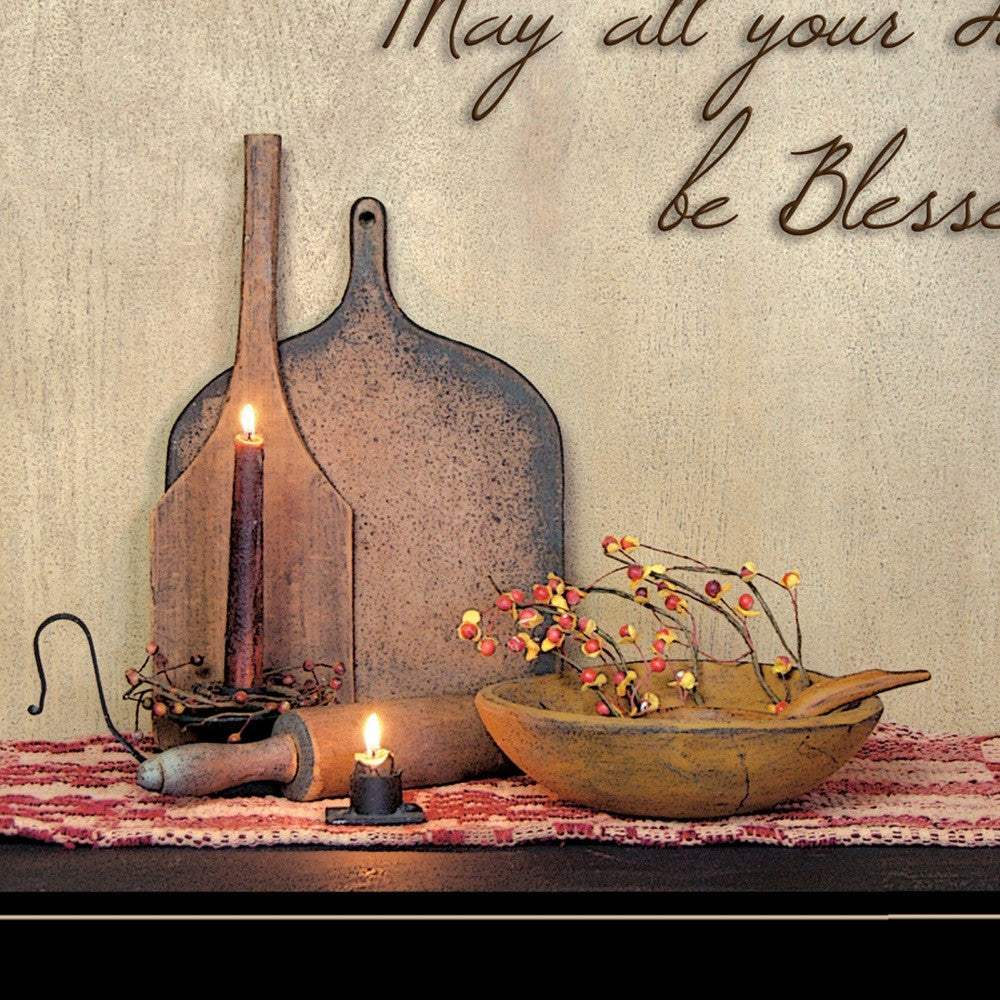 May All Your Days be Blessed Collection Black Framed Print Wall Art - Image 4
